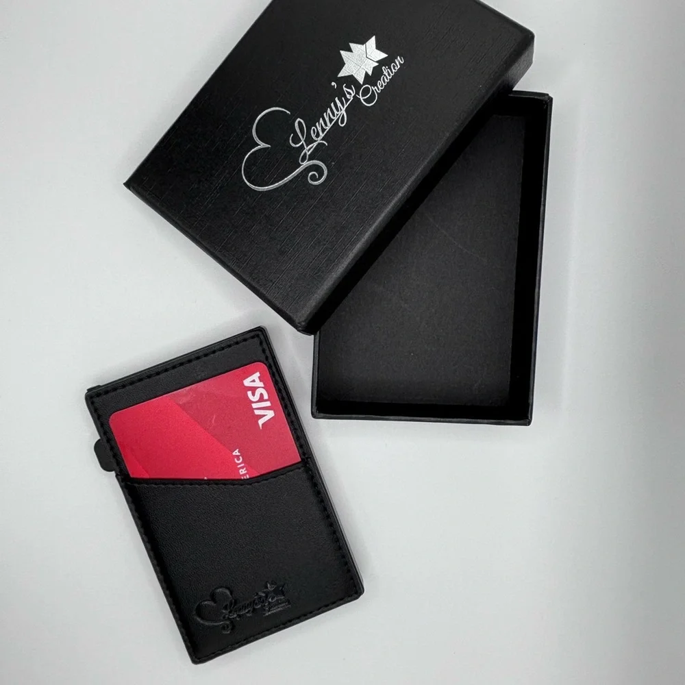 Loungefly Black Card Wallet with Pink Accent